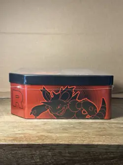 Pokemon Team Rocket Tin [Team Rockets Nidoking EX] SEALED - Image 4