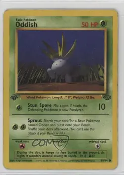 Oddish 1st Ed. Pokemon Jungle #58 1999 - Image 1