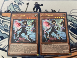 Yugioh K9-17 Izuna x2 Ultra Rare JUSH-EN031 Near Mint - Image 1