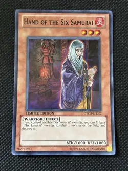 YuGiOh! - Hand of the Six Samurai STOR-ENSE2 Super Rare Limited Edition Mint - Image 1