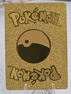 Pokemon Blaziken VMAX 320hp Gold Foil Fan Art Collector Card TCG - Image 2