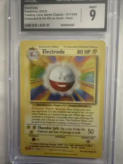 Pokemon TCG Electrode Trading Card 011/034 Classic Holo M/Nm Condition - Image 2
