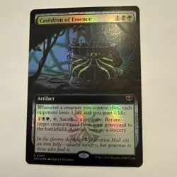 Cauldron of Essence FOIL Extended Art 347 Strixhaven SOS MTG Rare Unplayed Mint - Image 1