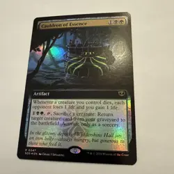Cauldron of Essence FOIL Extended Art 347 Strixhaven SOS MTG Rare Unplayed Mint - Image 2