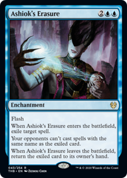 Ashiok's Erasure FOIL Theros Beyond Death MINT Blue Rare MAGIC MTG CARD ABUGames - Image 1