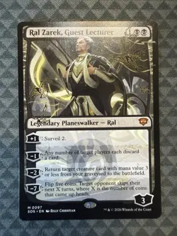 MTG Ral Zarek, Guest Lecturer #0097 Mythic Secrets of Strixhaven (SOS) - Image 2