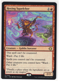 MTG Hexing Squelcher Lorwyn Eclipsed ECL #145 rare NM **LOOK**!! - Image 1