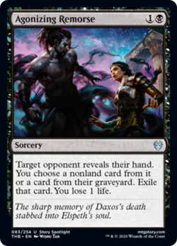 Agonizing Remorse FOIL Theros Beyond Death NM Black Uncommon MAGIC CARD ABUGames - Image 1
