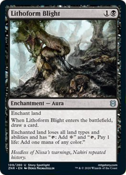 Lithoform Blight FOIL Zendikar Rising NM Black Uncommon MAGIC MTG CARD ABUGames - Image 1