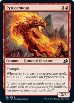 Pyroceratops FOIL Ikoria: Lair of Behemoths NM Red Common MAGIC CARD ABUGames - Image 1