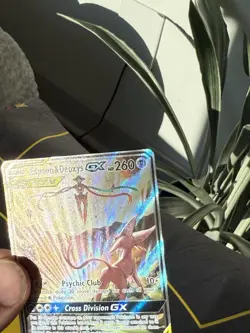 Espeon & Deoxys GX SM240 Black Star Promo Holo Pokemon Card Tag Team - Image 3