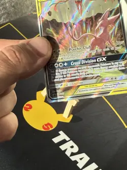 Espeon & Deoxys GX SM240 Black Star Promo Holo Pokemon Card Tag Team - Image 5