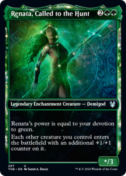 Renata, Called to the Hunt (Showcase) FOIL Theros Beyond Death NM CARD ABUGames - Image 1