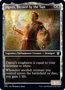 Daxos, Blessed by the Sun (Showcase) FOIL Theros Beyond Death NM CARD ABUGames - Image 1