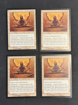 MTG MAGIC THE GATHERING Torment CLEANSING MEDITATION 4 4X PLAYSET SP LP NM - Image 1