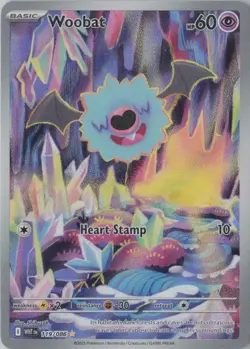 Woobat - 119/086 119/086 Illustration Rare SV: White Flare Pokemon Near Mint - Image 1