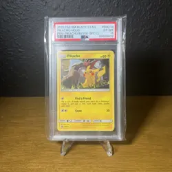 Pokemon TCG 2019 BlackStar Promo Pikachu Holo Pikachu/Eevee SPC.CL SM234 *PSA 6* - Image 1