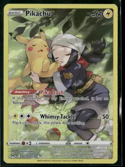 2022 Pokemon Pikachu TG05/TG30 Lost Origin Trainer Gallery Full Art - Image 1