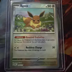 Pokemon Eevee TCG Master Ball Pattern 074/131 Prismatic Evolutions Holo Card - Image 1