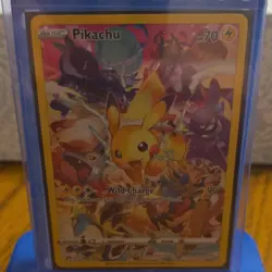 Pokemon TCG Pikachu 160/159 Crown Zenith Secret Rare Full Art Holo Card - Image 1