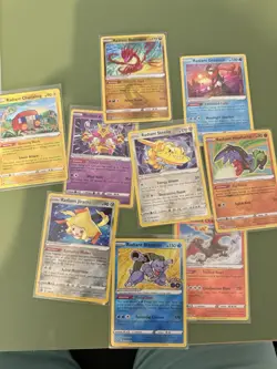 Pokemon TCG Radiant & VMAX Card Lot (16) Pikachu, Charizard, Celebrations, GO - Image 1