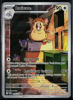 Raticate 099/088 Holo Illustration Rare Perfect Order Pokemon NM - Image 1