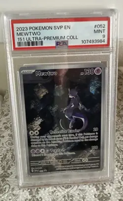 Pokemon TCG PSA 9 2023 Mewtwo 052 SV Promo Holo Scarlet & Violet English - Image 1