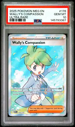 2025 POKEMON MEG EN-MEGA EVOLUTION ULTRA RARE #176 WALLY'S COMPASSION PSA 10 - Image 1