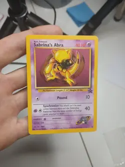 Pokemon Sabrinas Abra Black Star Promo 19 WOTC (B) - Image 1