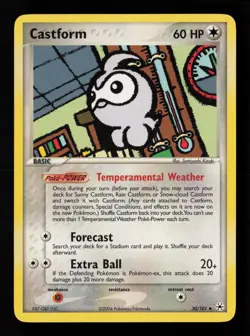 Castform 30/101 Hidden Legends Pokemon Card -A5 - Image 1
