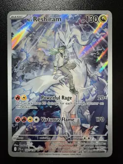 Pokemon N's Reshiram 167/159 Sv09: Journey Together Illustration Rare Holo - Image 1
