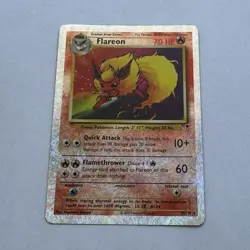 Pokemon Flareon 10/110 Legendary Collection Reverse Holo Holo Rare 2002 English - Image 1