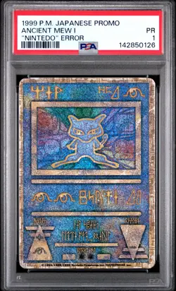1998-99 POKEMON JAPANESE POKEMON JAPANESE PROMO ANCIENT MEW I PSA 1 - Image 1