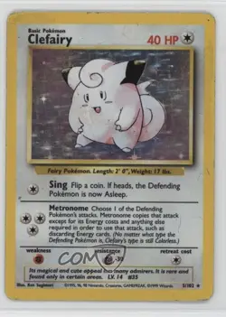 Clefairy Holo Pokemon Base Set #5 1999 - Image 1
