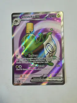 Sinistcha ex 189/167 Ultra Rare Twilight Masquerade Pokemon Holo Near Mint - Image 1