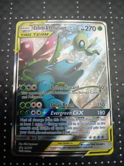 Pokemon TCG Celebi & Venusaur GX TAG TEAM SM167 Sun & Moon Black Star Promo NM - Image 1