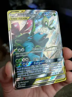 Pokemon TCG Celebi & Venusaur GX TAG TEAM SM167 Sun & Moon Black Star Promo NM - Image 3