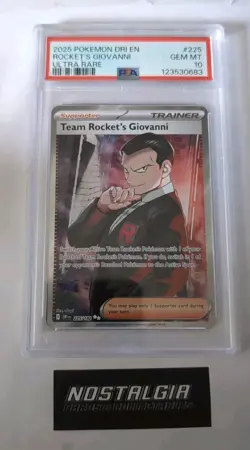 Team Rocket's Giovanni #225 - Pokemon Destined Rivals PSA 10 - Image 1