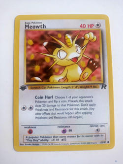 1999 Pokemon 1st Edition Team Rocket Set Meowth #62/82 - MN - Image 1