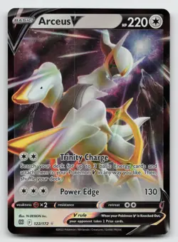 Arceus V - 122/172 - Ultra Rare Brilliant Stars - Pokemon Card - NM - Image 1