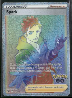 Spark (Secret) Holo Secret Rare Pokemon GO 085/078 NM - Image 1