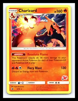 💥 Charizard 3/70 Battle Academy Rare #39 Charizard Stamp Non Holo Pokemon TCG - Image 1