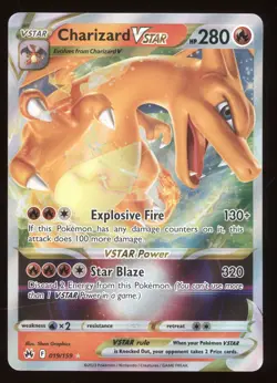 2023 SWSH Crown Zenith Charizard VSTAR Holo Rare #019/159 - Image 1