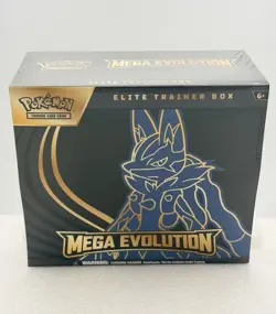 Mega Evolution Elite Trainer Box ETB Mega Lucario Pokemon TCG NEW Sealed - Image 1