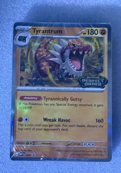 Pokemon TCG Perfect Order Build & Battle Stamped Promo Tyrantrum New Sealed Deck - Image 1