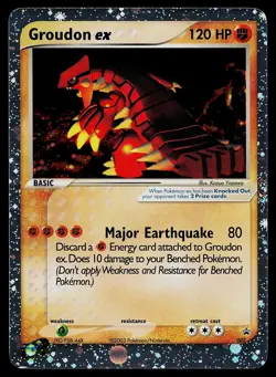 Pokemon Card - Groudon ex Nintendo Black Star Promo 002 Holo - Image 1