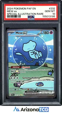 Pokemon 2024 Shiny Mew ex 232/091 SIR Paldean Fates GEM MINT PSA 10 - Image 1