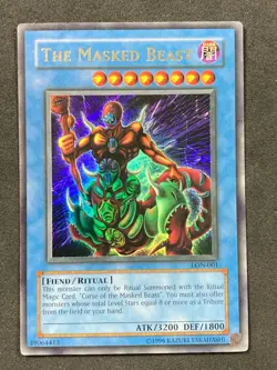 Yugioh The Masked Beast LON-001 Ultra Rare MP - Image 1