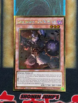 Yugioh Barbar, Malebranche Of The Burning Abyss PGL3-EN054 Gold Rare 1st Ed LP - Image 1