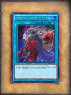Yugioh Secret Skills of the Six Samurai SPWA-EN007 Secret Rare 1st Ed LP - Image 1